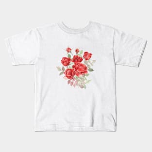 Bouquet of red roses Kids T-Shirt